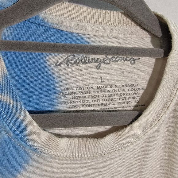 VINTAGE The Rolling Stones White Classic Tongue Crewneck T-Shirt Men's Large - Picture 4 of 7